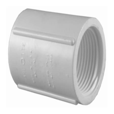 Charlotte Pipe And Foundry 12 WHT Coupling PVC 02102  0500HA